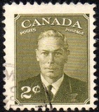 [King George VI - Inscription: "POSTES POSTAGE", տեսակ EK1]