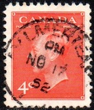 [King George VI - Inscription: "POSTES POSTAGE", տեսակ EM1]