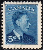 [King George VI - Inscription: "POSTES POSTAGE", տեսակ EN]