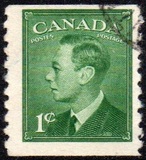 [King George VI - Inscription: "POSTES POSTAGE", տեսակ EJ]