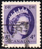[Queen Elizabeth II - Normal Paper, See 1962 for Fluorescent Stripes, jenis GT3]