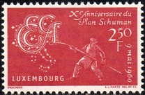 [The 10th Anniversary of Schuman Plan, tegund KB]