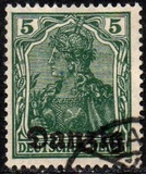 [German Stamps Overprinted "Danzig", type A]