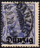 [German Stamps Overprinted "Danzig", type A3]