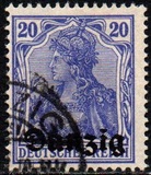 [German Stamps Overprinted "Danzig", type A3]