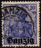 [German Stamps Overprinted "Danzig", type A3]