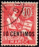 [French Postage Stamps Surcharged, type E1]