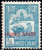 [Indochinese Postage Stamps Overprinted "KOUANG-TCHÈOU", type G2]