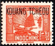 [Indochinese Postage Stamps Overprinted "KOUANG-TCHÈOU", Tip J2]
