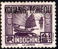 [Indochinese Postage Stamps Overprinted "KOUANG-TCHÈOU", Tip J4]
