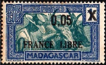 [Previous Issue Overprinted "FRANCE LIBRE", Scrivi FX]
