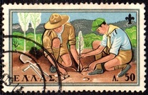 [The 50th Anniversary of the Boy Scout Movement, type LR]