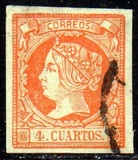 [Queen Isabella II - Colored Paper, type O1]