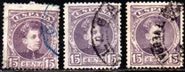 [King Alfonso XIII - Control Number on Backside - New Colors, tip AT12]
