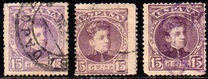 [King Alfonso XIII - Control Number on Backside - New Colors, tip AT12]
