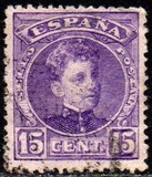 [King Alfonso XIII - Control Number on Backside - New Colors, tip AT12]
