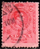 [King Alfonso XIII - Blue Control Numbers on Backside, Typ BG2]