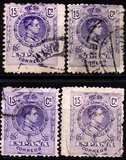 [King Alfonso XIII - Blue Control Numbers on Backside, Typ BG3]
