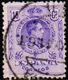 [King Alfonso XIII - Blue Control Numbers on Backside, Typ BG3]