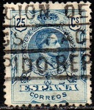 [King Alfonso XIII - Blue Control Numbers on Backside, Typ BG5]