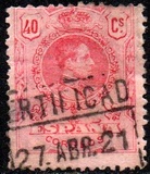[King Alfonso XIII - Blue Control Numbers on Backside, 유형 BG7]