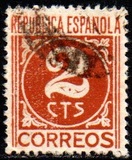 [Numeral Stamp - Inscription "REPUBLICA ESPANOLA", տեսակ GU]