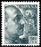 [General Franco - Without Imprint below Value, тип LI20]