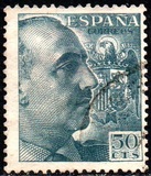 [General Franco - Without Imprint below Value, тип LI20]