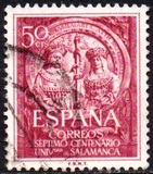 [Stamp Day - The 700th Anniversary of the Founding of the University of Salamanca, type ANR]
