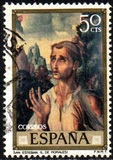 [Paintings by Lius de Morales - Stamp Day, Tip BTI]
