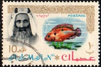 [Sheik Rashid bin Humaid al Naimi Pictured with Different Animals - Size: 35 x 22 mm, type F]