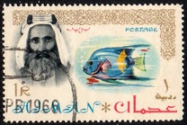 [Sheik Rashid bin Humaid al Naimi Pictured with Different Animals - Size: 42 x 27 mm, տեսակ D1]