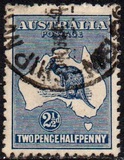 [Definitive Issues - Kangaroo and Map, type A3]