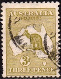 [Definitive Issues - Kangaroo and Map, type A4]