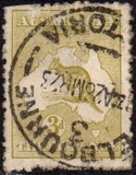 [Definitive Issues - Kangaroo and Map, type A4]