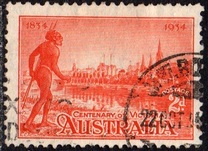 [The 100th Anniversary of the Colonization of Victoria, type Q1]