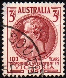 [The 100th Anniversary of the Discovery of Gold in Victoria & The 100th Anniversary of the Self Governance in Victoria, Typ DF]