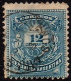 [Carta y cuerno postal. 33 “Perlas" en el marco superior., tipo V8]