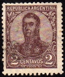 [General San Martin - Watermark 3,4 or Unwatermarked, type BK2]