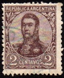 [General San Martin - Watermark 3,4 or Unwatermarked, type BK2]