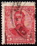 [General San Martin - Watermark 3,4 or Unwatermarked, type BK5]