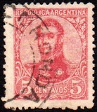 [General San Martin - Watermark 3,4 or Unwatermarked, type BK5]