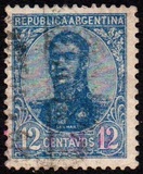 [General San Martin - Watermark 3,4 or Unwatermarked, type BK9]