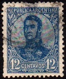 [General San Martin - Watermark 3,4 or Unwatermarked, type BK9]