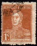 [Definitive Issues - General San Martin, with Period after Value, ประเภท CU1]