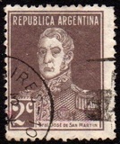 [Definitive Issues - General San Martin, without Period after Value, Tip CW2]