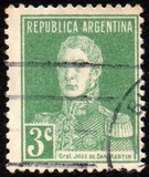 [Definitive Issues - General San Martin, without Period after Value, Tip CW3]