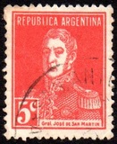 [Definitive Issues - General San Martin, without Period after Value, Tip CW5]
