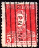[Definitive Issues - General San Martin, without Period after Value, Tip CW5]