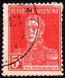 [Definitive Issues - General San Martin, without Period after Value, Tip CW5]